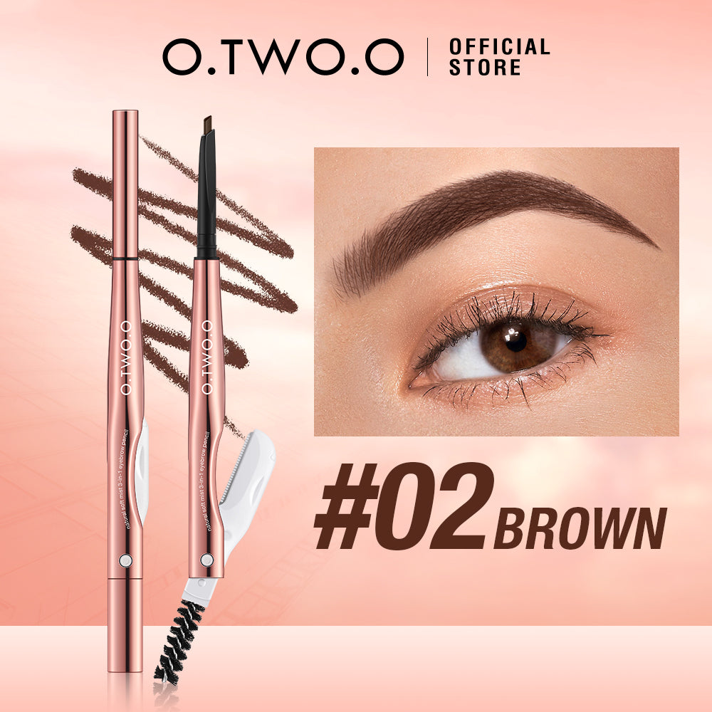 Natural Looking 3-in-1 Eyebrow Pencil