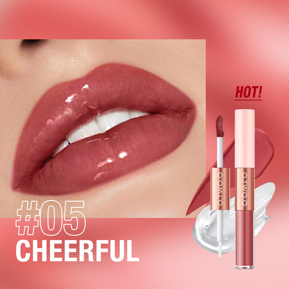 2-in-1 Long-Lasting Matte & Gloss Lipstick