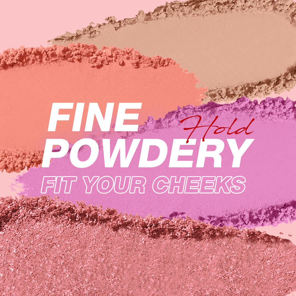 6 Color Blush Powder Palette Natural Glow