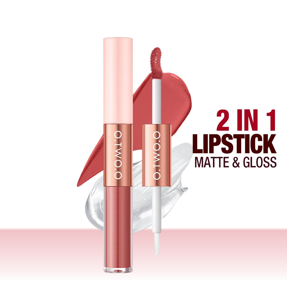2-in-1 Long-Lasting Matte & Gloss Lipstick