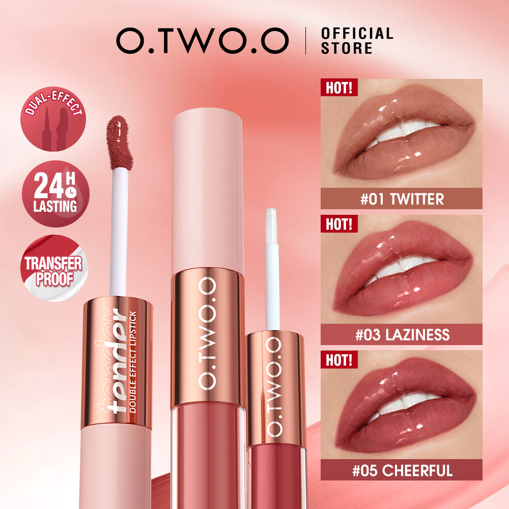 2-in-1 Long-Lasting Matte & Gloss Lipstick