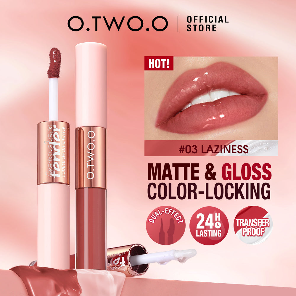 2-in-1 Long-Lasting Matte & Gloss Lipstick