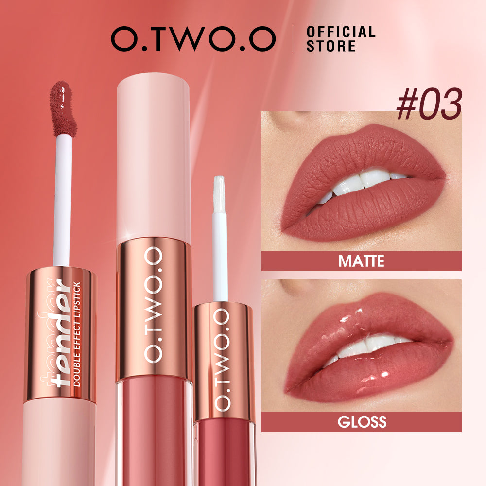 2-in-1 Long-Lasting Matte & Gloss Lipstick