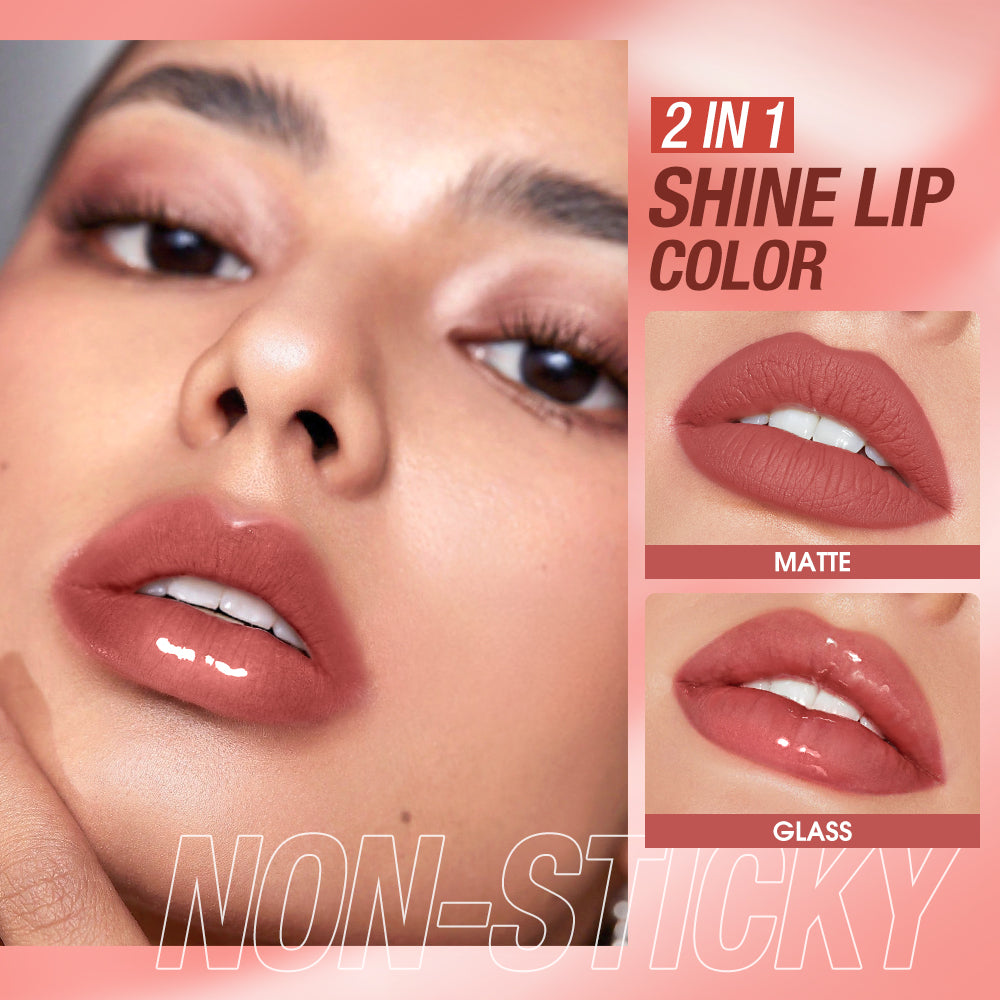 2-in-1 Long-Lasting Matte & Gloss Lipstick