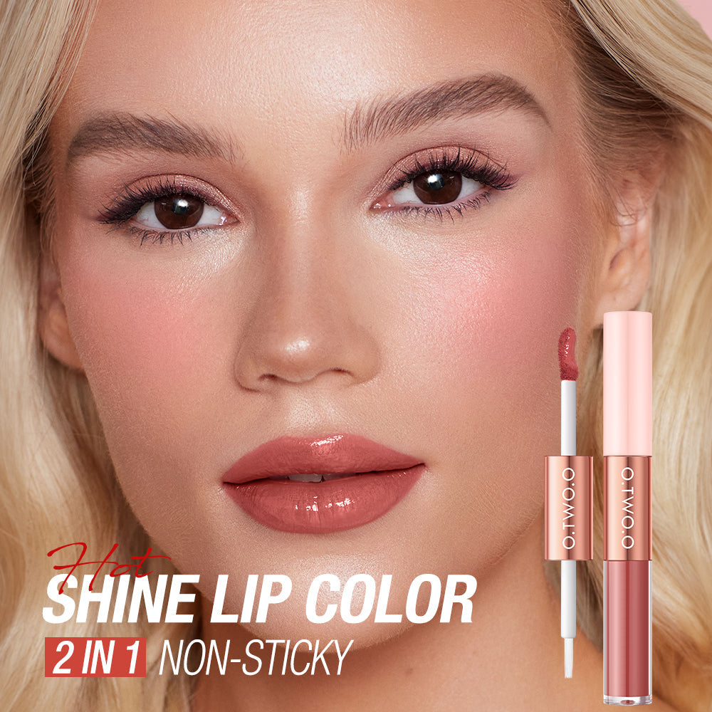 2-in-1 Long-Lasting Matte & Gloss Lipstick