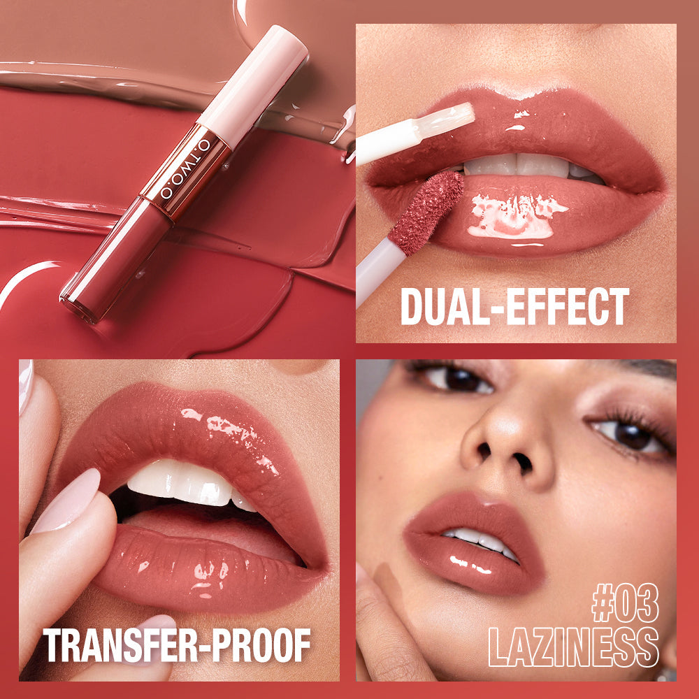2-in-1 Long-Lasting Matte & Gloss Lipstick