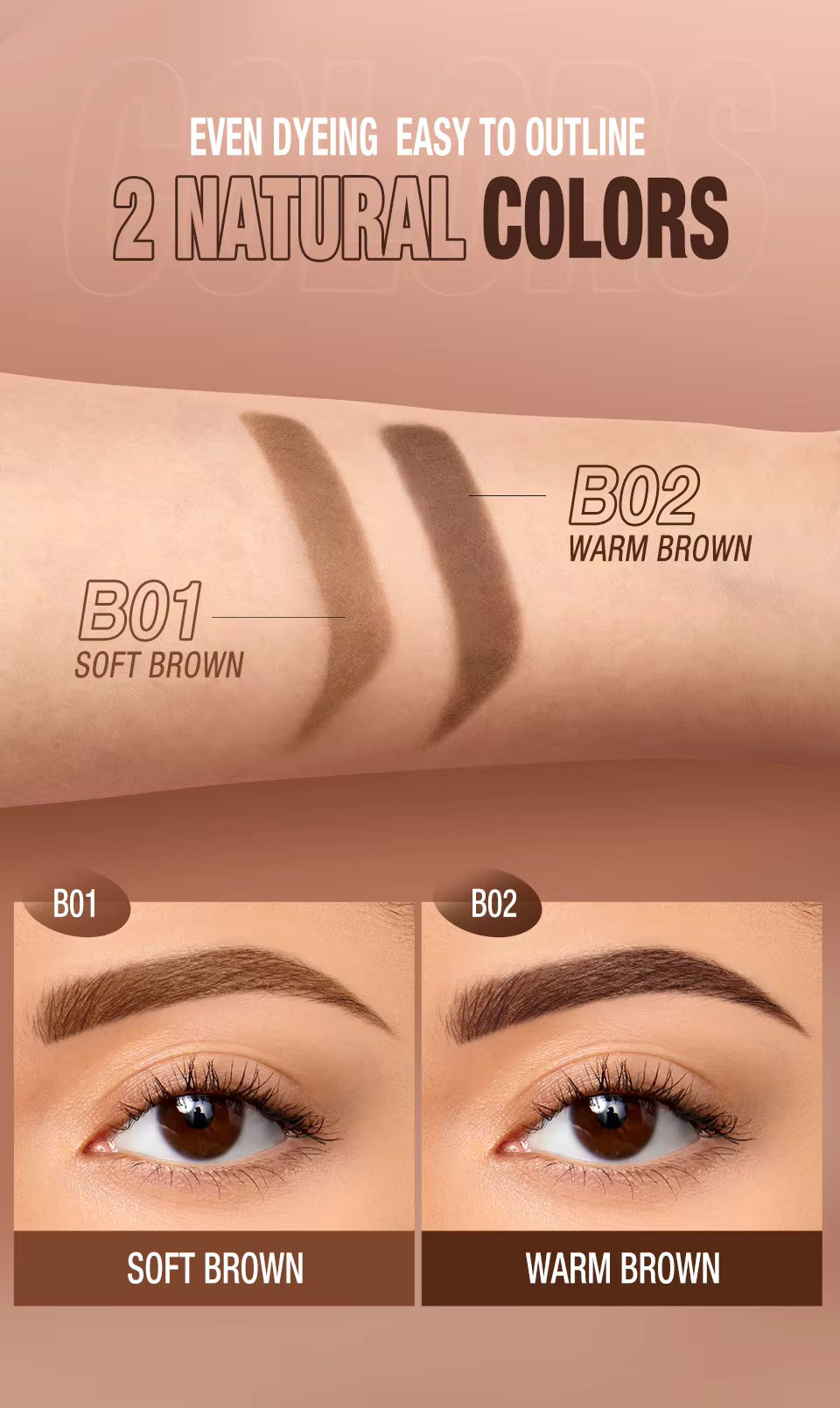 Semi-Permanent Peel-Off Brow Gel