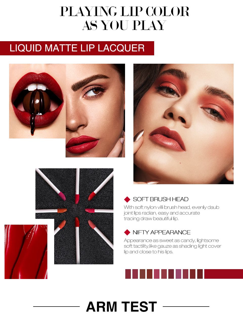 12 Colors Matte Liquid Lipstick