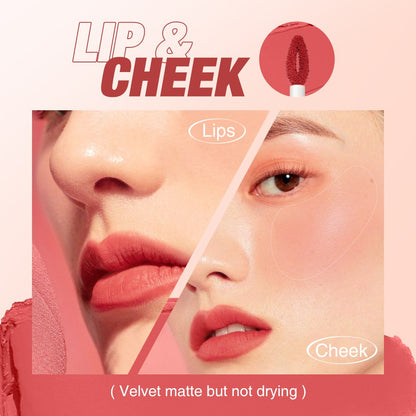 12 Colors Velvet Matte Lip & Cheek Mud