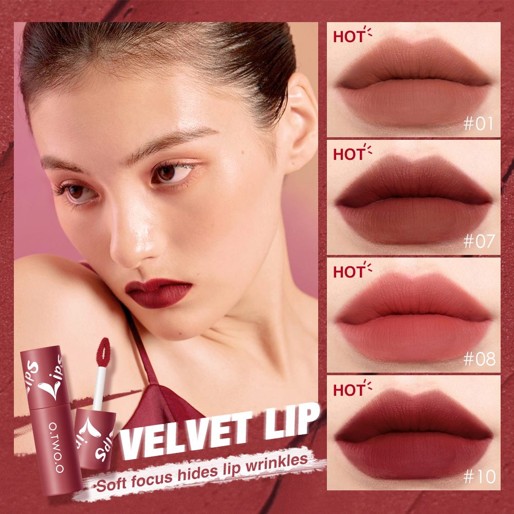 12 Colors Velvet Matte Lip & Cheek Mud