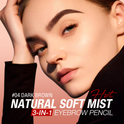 Natural Looking 3-in-1 Eyebrow Pencil