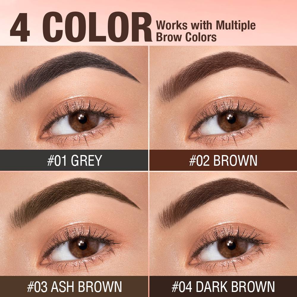 4 Colors Natural Soft Mist 3-in-1 Eyebrow Pencil