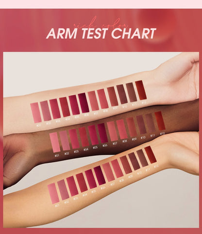 12 Colors High-Energy Heavy Mist Dry Matte Lip Glaze