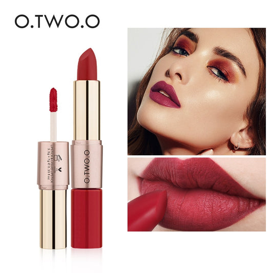 12 Colors 2 in 1 Matte Lipstick & Liquid Lipstick