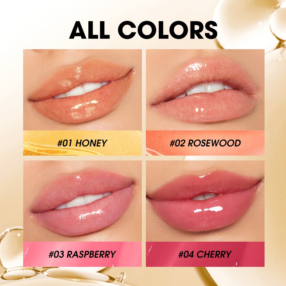 4 Colors Plump Shiny Crystal Lip Gloss