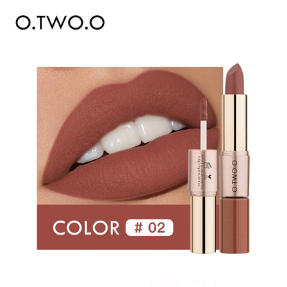 12 Colors 2 in 1 Matte Lipstick & Liquid Lipstick