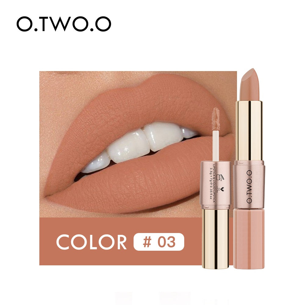 12 Colors 2 in 1 Matte Lipstick & Liquid Lipstick