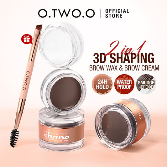 3 Colors Fluff Shaping Brow Wax & Brow Cream