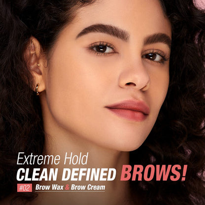 3 Colors Fluff Shaping Brow Wax & Brow Cream