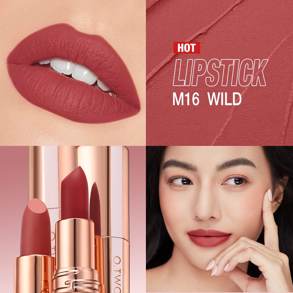 8 Colors Misty Kiss Lock Color Matte Lipstick