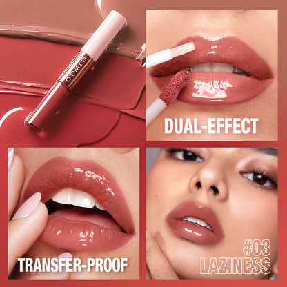 2-in-1 Long-Lasting Matte & Gloss Lipstick