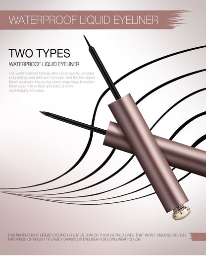 2 Types Waterproof Liquid Eyeliner